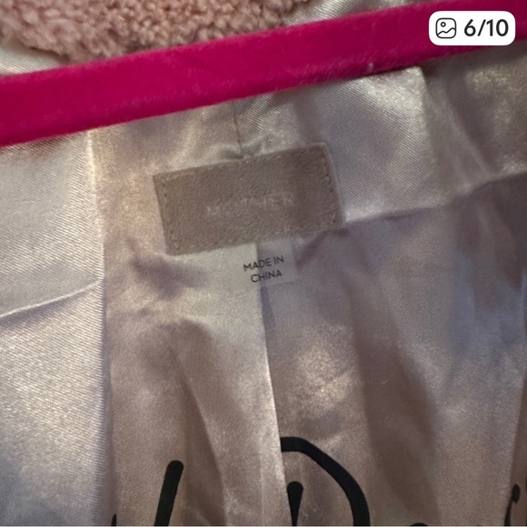 Mother The Mini Pocket Rider Jacket in Tough Girl Blush - Picture 6 of 10